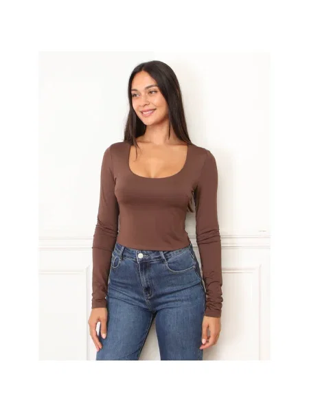 Top La Modeuse maro