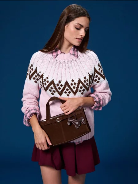Сумка-месенджер коричневий
