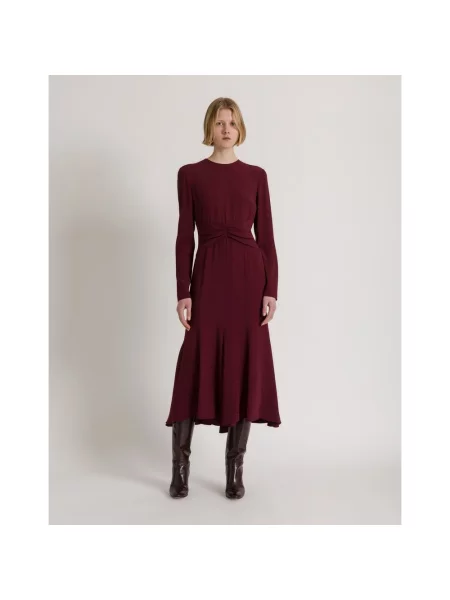 Długa sukienka maxi Alberta Ferretti czerwona