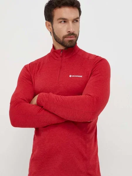 Montane longsleeve funkcyjny Dart Zip czerwona