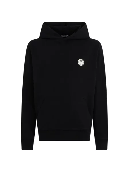Hanorac cu glugă Palm Angels cu autograf negru