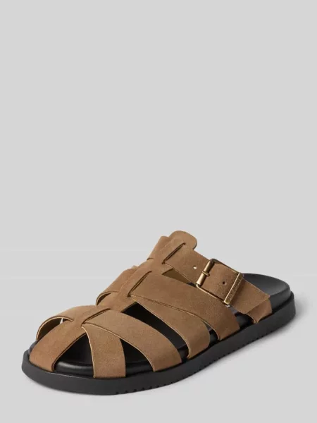 Chodaki ze skóry ze sprzączką model Mamba' Steve Madden