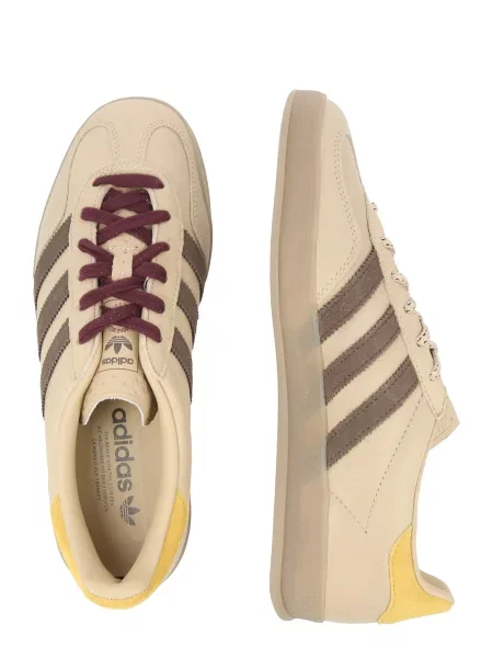 ADIDAS ORIGINALS Nízke tenisky GAZELLE INDOOR / čokoládová / žltá béžová
