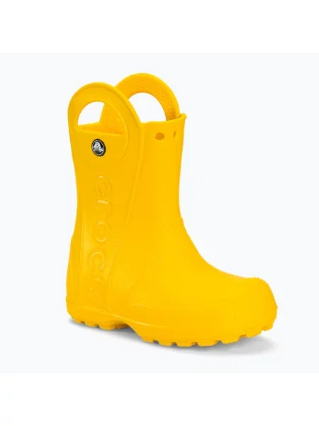 Holínky Crocs Handle Rain Boot Kids yellow žluté