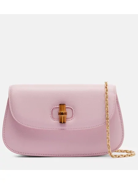 Geantă plic Gucci din piele roz