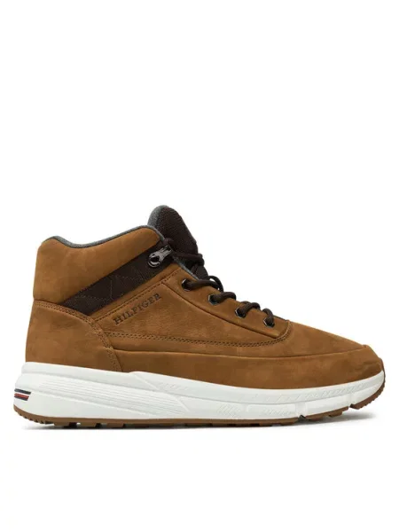 Tenisky Tommy Hilfiger z nubuku béžové