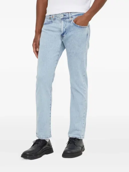 Карирани дънки straight leg Levi's® с шипове кафяво