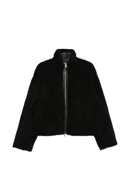 Reversibil geacă Utzon din piele de oaie negru