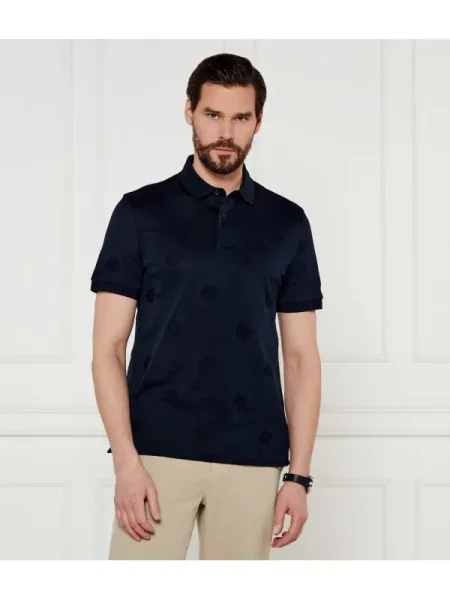 BOSS BLACK Tenisz póló C-Prout | mercerised fekete
