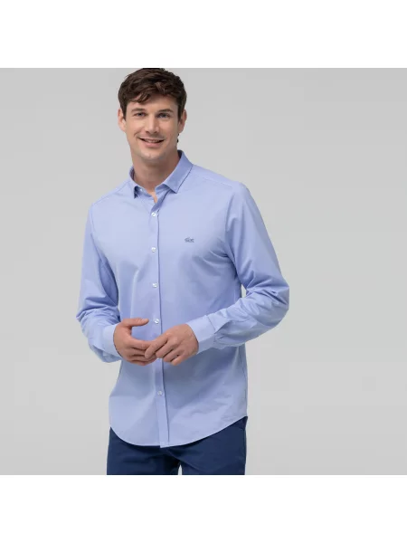 Lacoste сорочка чоловіча блакитна