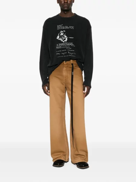 Pántos hosszú nadrág Ann Demeulemeester barna