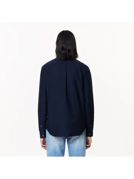 Lacoste Koszula Z Bawełny Oxford O Regularnym Kroju czarny