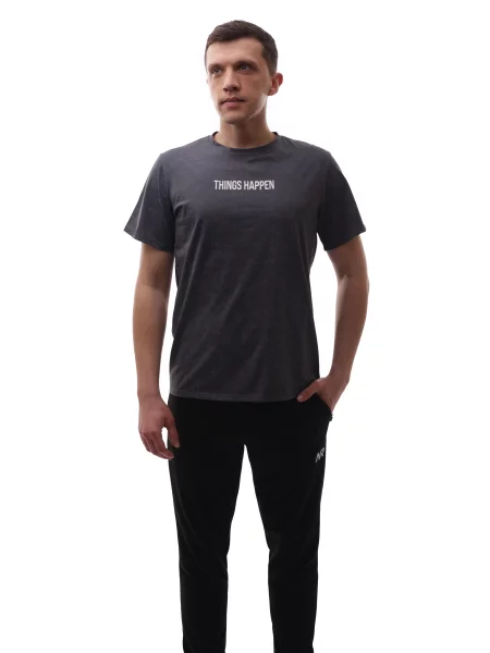 Футболка LUMO графіт віскоза/поліестер