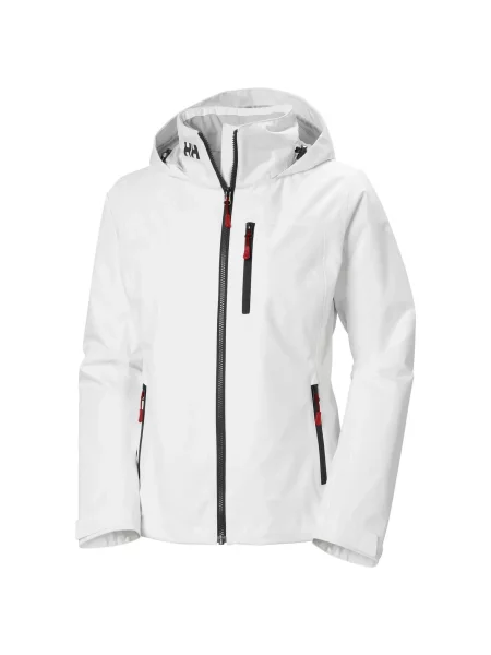 Wodoodporna kurtka z kapturem Helly Hansen Crew biała