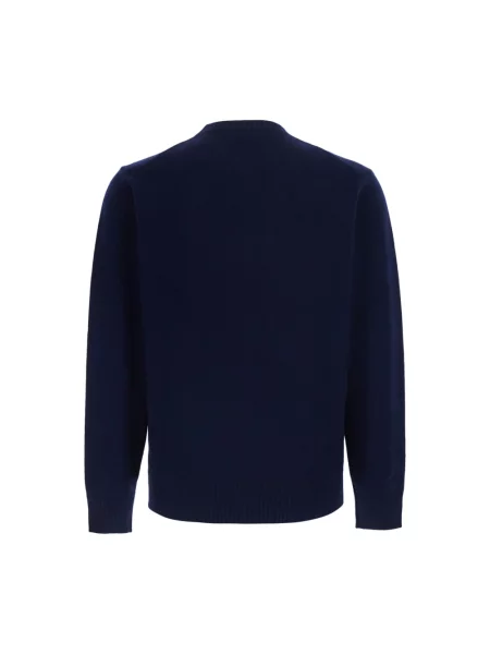 Sweter Kangra wełniany niebieski
