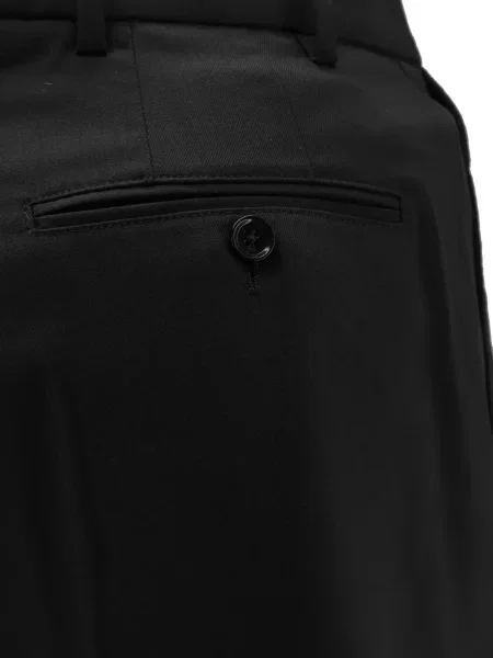 Pantaloni scurți Ami Paris plisate negru