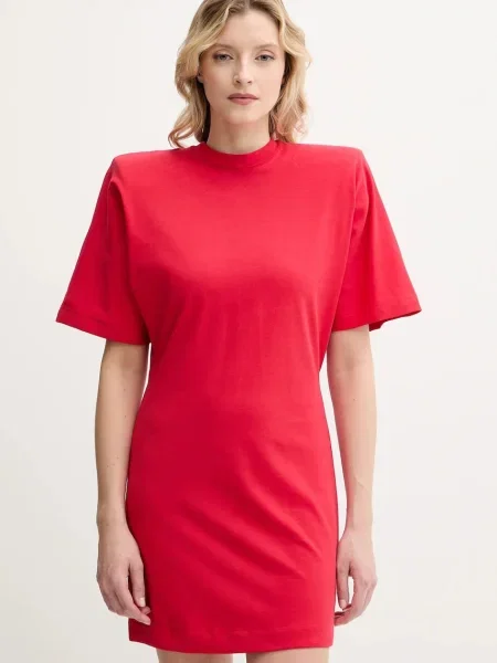 Pinko sukienka mini prosta czerwony