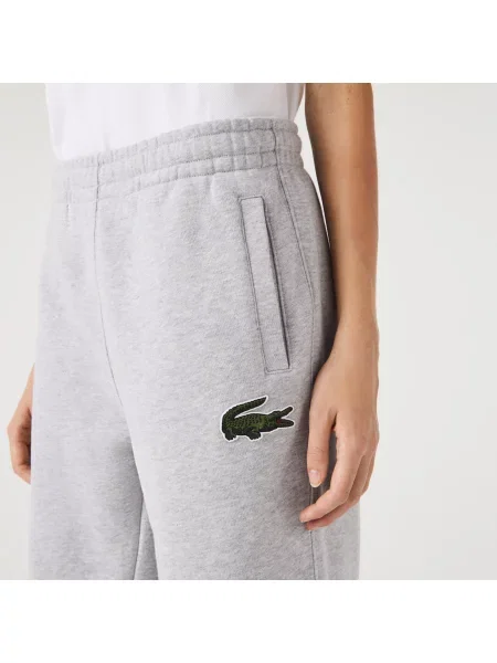 Lacoste Unisexowe Spodnie Dresowe Z Bawełny Organicznej O Regularnym Kroju szare