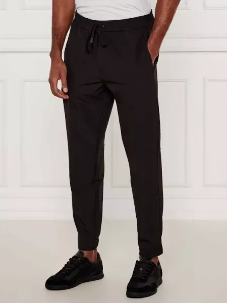 Pantaloni de jogging Boss Green conici negru