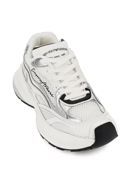 Sneakerși Emporio Armani plasă alb