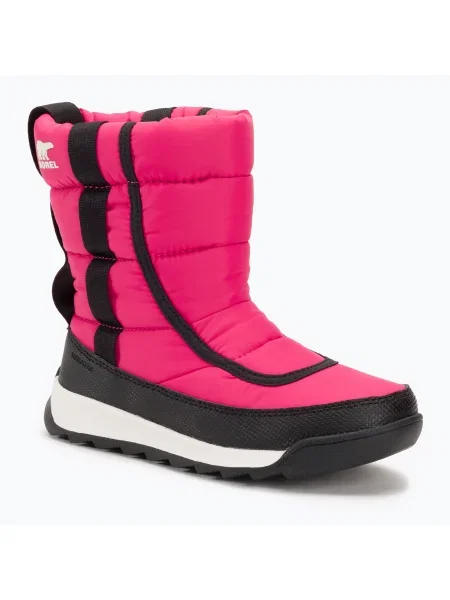 Sorel Outh Whitney II Puffy Mid юношески ботуши за сняг cactus pink/black черно