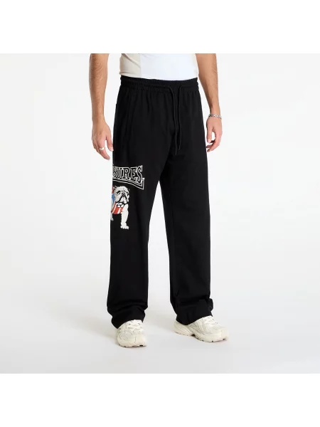 Velké kalhoty Pleasures černé