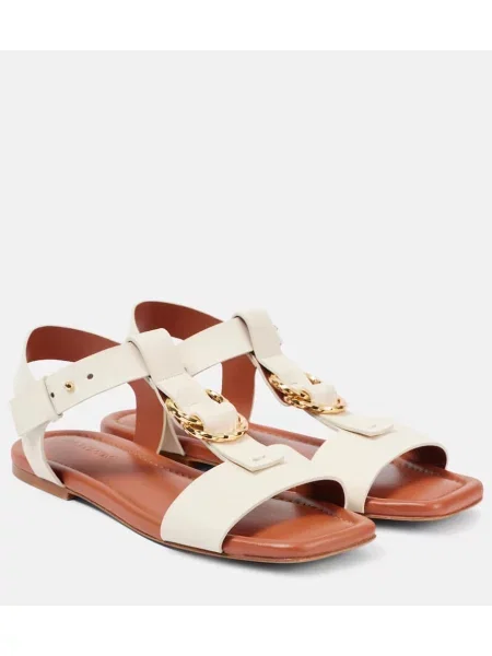 Sandale Ulla Johnson din piele alb