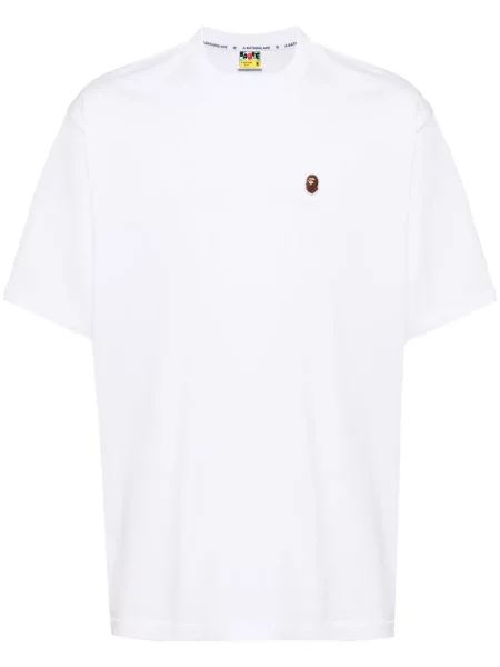 Tricou A Bathing Ape® cu broderie alb
