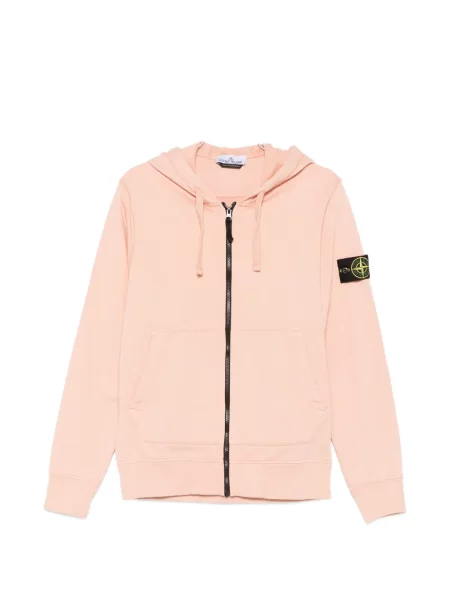 Суичър с качулка Stone Island камъни розово