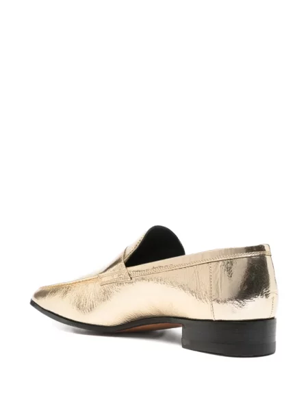 Pantofi loafer Paris Texas din piele auriu