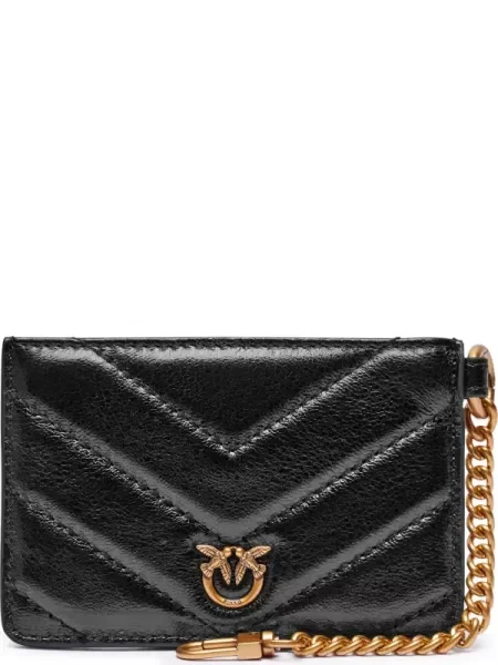 Colier Pinko din piele negru