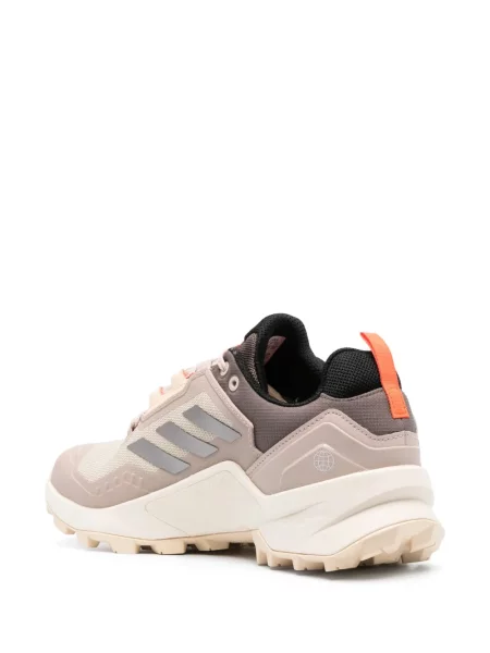 Pruhované trekkingové lněné tenisky Adidas UltraBoost šedé