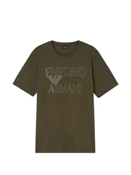 Tricou Emporio Armani cu imagine verde