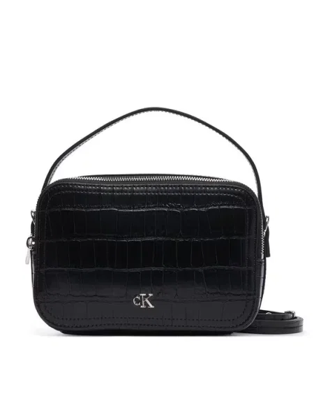 Calvin Klein Torba za kamero Monogram Crocodile' črna