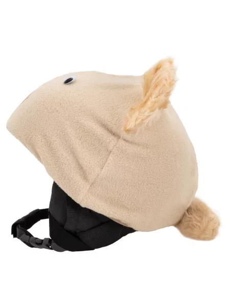 Czapka / nakładka na kask narciarski MIŚ beżowa