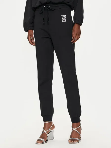 Pinko Pantaloni trening Felpa negru