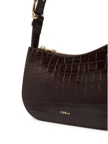 Furla Ročna torba Sara Small Temno rjava