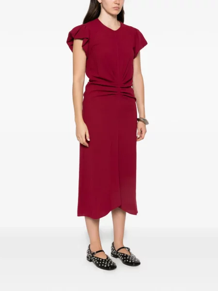 Rochie midi Isabel Marant roșu