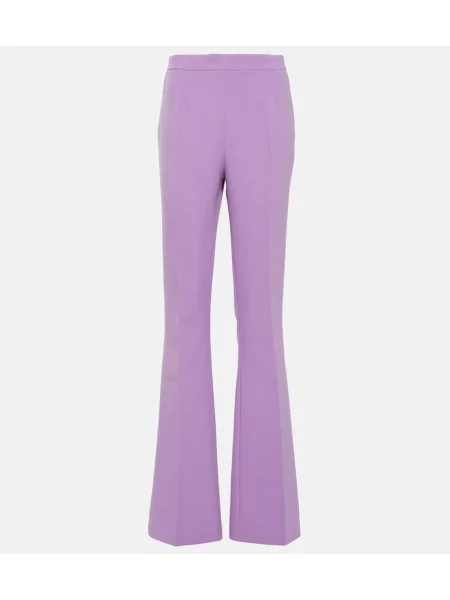 Pantaloni Safiyaa cu talie înaltă violet
