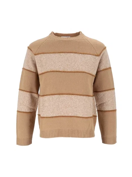 Sweter Kangra wełniany brązowy