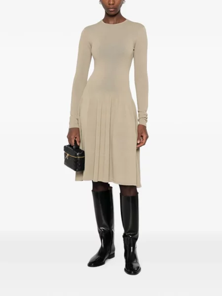 Rochie midi Toteme tricotate verde