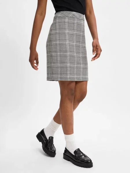 More & More spódnica mini Kobiety Sztuczne włókno w kratkę 36 biały