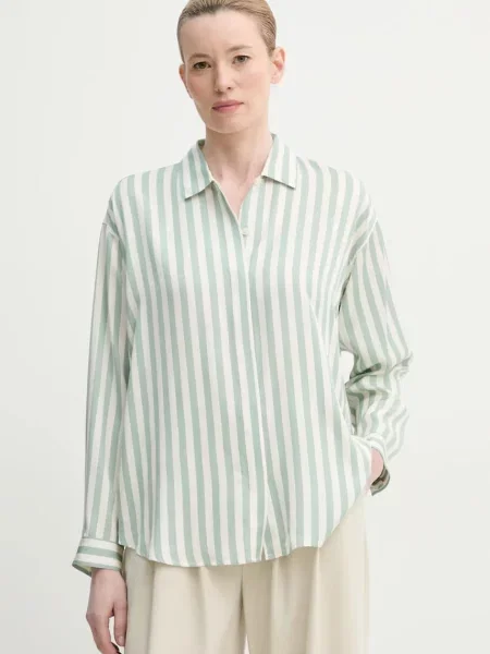 Marc O'Polo camasa femei cu guler clasic relaxed verde