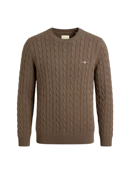 Sweter Gant brązowy