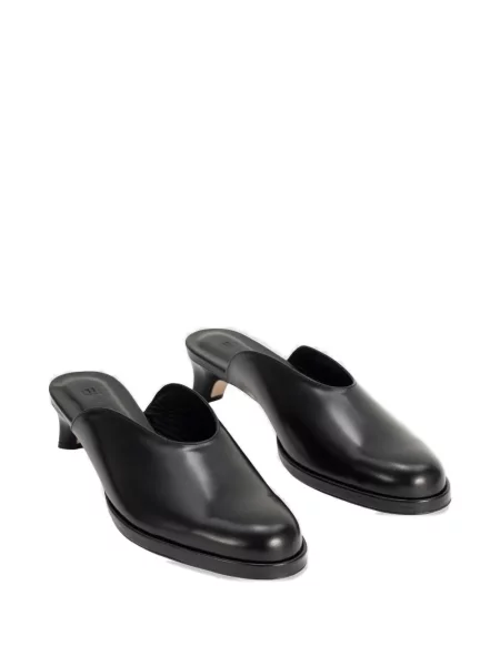 Papuci tip mules By Far din piele negru