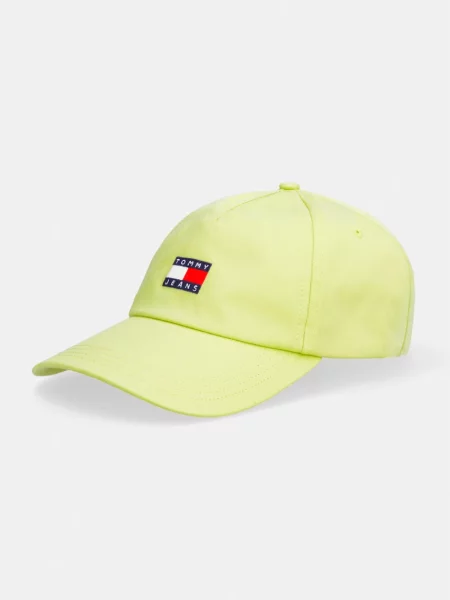 Tommy Jeans kapa s šiltom zelena