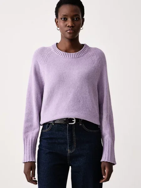 Marc O'Polo sweter z bawełną fioletowy
