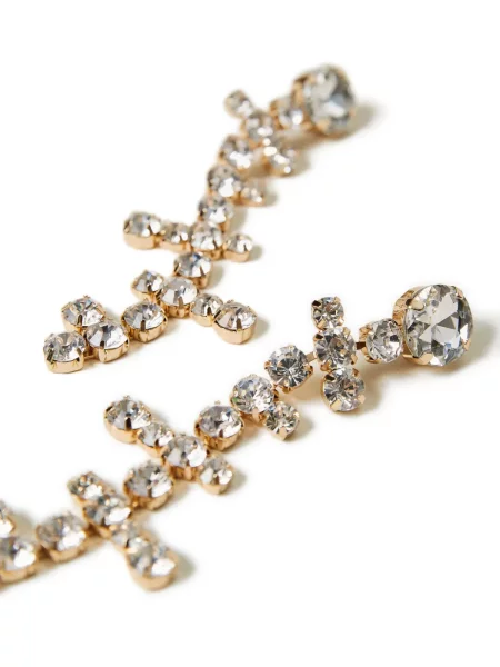 Cercei Twinset de cristal auriu