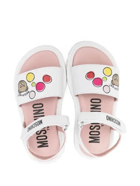 Dětské sandály Moschino bílé