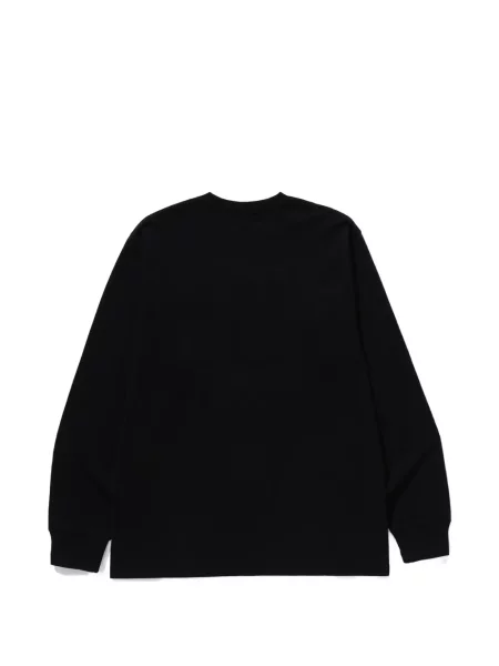 Lung tricou A Bathing Ape® cu imagine negru